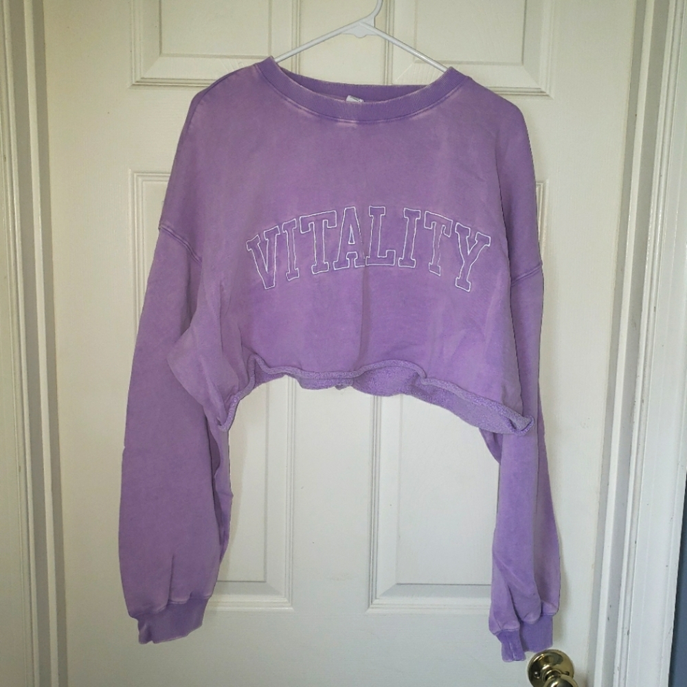 Vitality cropped sweatshirt